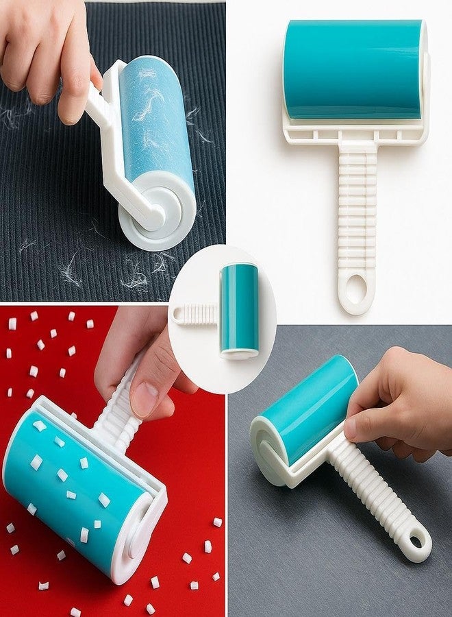 RBC Classic Washable Lint Remover Roller for Clothes & Furniture | Reusable Pet Hair Remover for Dog & Cat Hair, Dust & Lint | Safe for Sofa, Carpet & Car Seats | 11.5 cm | Multicolour - Image 4